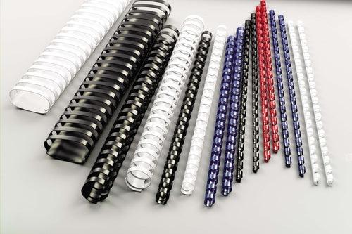 A4 Plastic Combs - 14mm 120 Sheet - All Colours - Pack 100