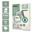 Fellowes RESPONSIBLY SOURCED A4 Ivory Leathergrain 250gsm Binding Covers, Pack 100