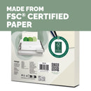 Fellowes RESPONSIBLY SOURCED A4 Ivory Leathergrain 250gsm Binding Covers, Pack 100