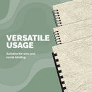 Fellowes RESPONSIBLY SOURCED A4 Ivory Leathergrain 250gsm Binding Covers, Pack 100