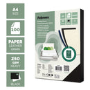Fellowes RESPONSIBLY SOURCED A4 Black Leathergrain 250gsm Binding Covers, Pack 100