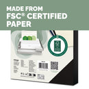 Fellowes RESPONSIBLY SOURCED A4 Black Leathergrain 250gsm Binding Covers, Pack 100
