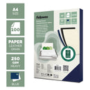 Fellowes RESPONSIBLY SOURCED A4 Royal Blue Leathergrain 250gsm Binding Covers, Pack 100