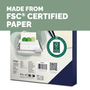 Fellowes RESPONSIBLY SOURCED A4 Royal Blue Leathergrain 250gsm Binding Covers, Pack 100