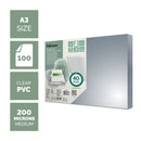 Fellowes RECYCLED CONTENT A3 Clear 200 micron PVC Binding Covers, Pack 100