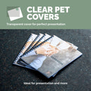 Fellowes RECYCLED CONTENT A4 Clear 200 micron PET Binding Covers, Pack 100