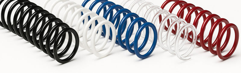 A4 Binding Coils - 12mm 90 Sheet - All Colours - Pack 200 - 4:1 Pitch