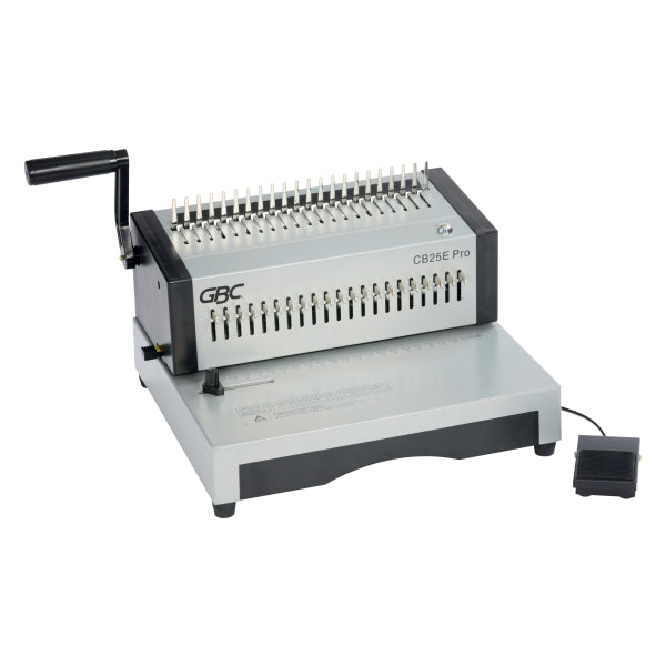 GBC CombBind CB25E Pro Electric Heavy Duty Comb Binding Machine, 4410038