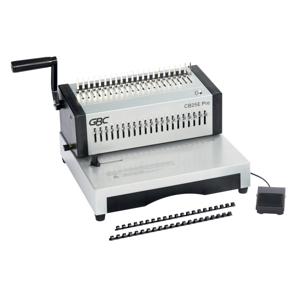 GBC CombBind CB25E Pro Electric Heavy Duty Comb Binding Machine, 4410038