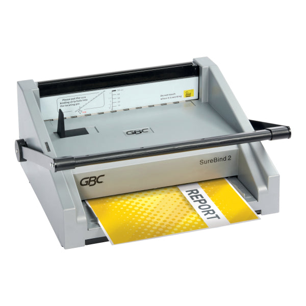 GBC Surebind 2 Heavy Duty Manual Strip Binding Machine - 500 Sheet Capacity - 10-Prong, 4410040