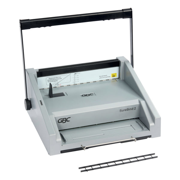 GBC Surebind 2 Heavy Duty Manual Strip Binding Machine - 500 Sheet Capacity - 10-Prong, 4410040