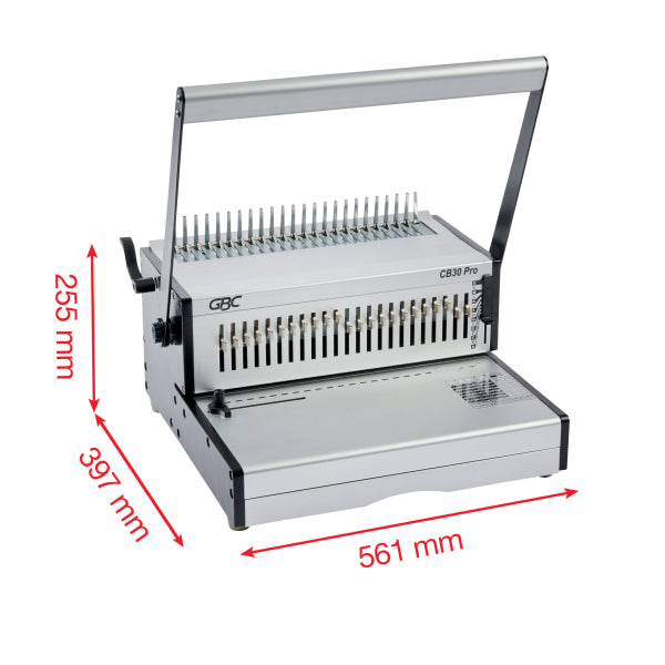 GBC CombBind CB30 Pro Manual Heavy Duty Comb Binding Machine, 4410044