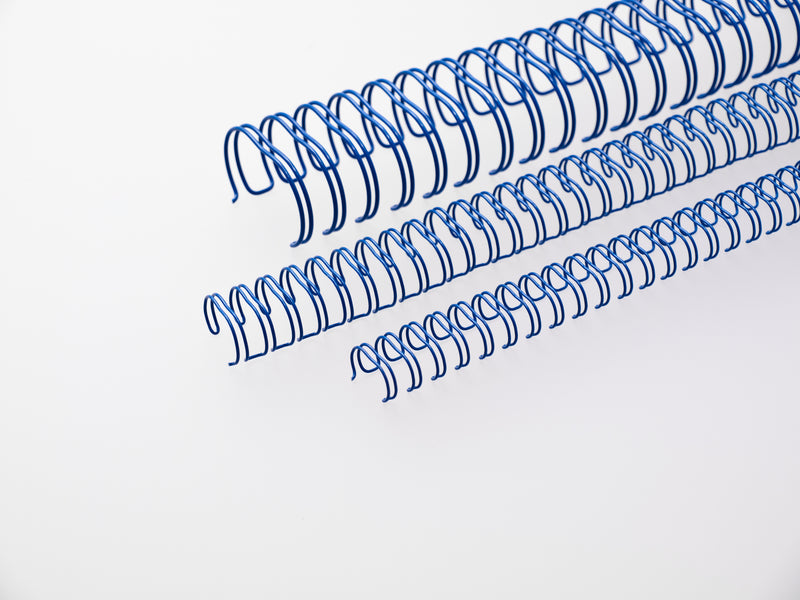 Renz Premium Quality 6.9mm 45 Sheet (No. 4) A4 2:1, 23 Loop Binding Wires, Blue, Pack 100