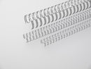 Renz Premium Quality 25.4mm 220 Sheet (No. 16) A4 2:1, 23 Loop Binding Wires, Silver, Pack 25